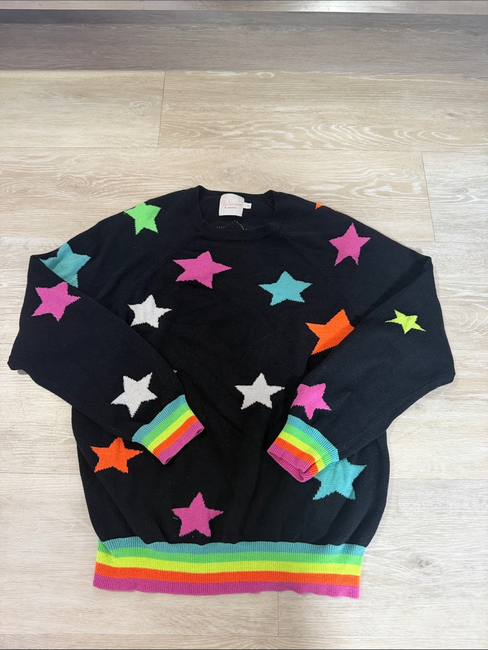 Whisper By Brodie Rainbow Star Sweater